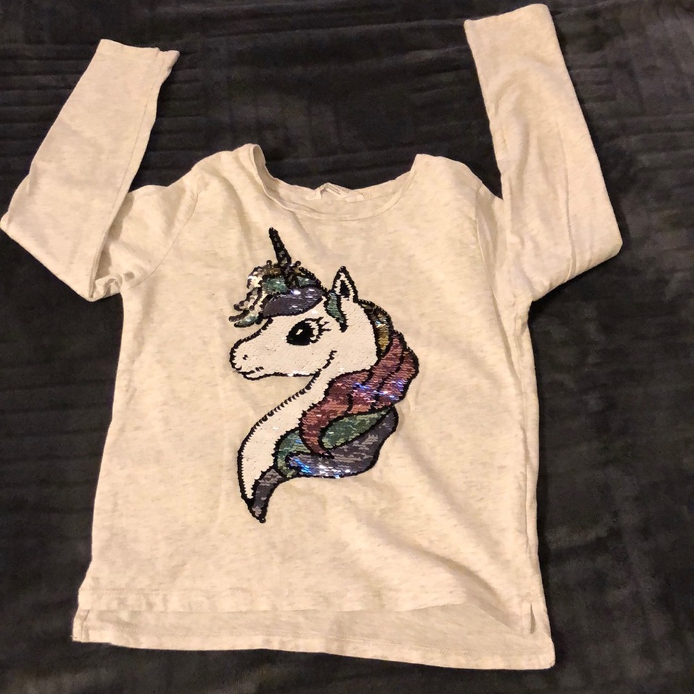 Unicorn long sleeve Reversible sequence worn